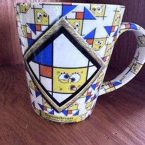 2008‎ SPONGEBOB SQUAREPANTS UNIVERSAL STUDIOS COFFEE MUG CUP TEA